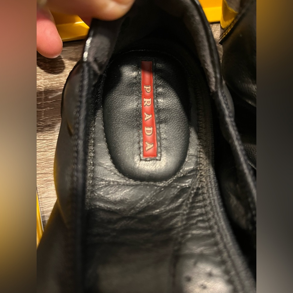 Prada scrunch flats